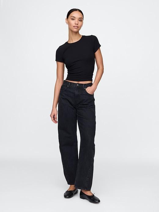 Modern Rib Cropped T-Shirt Product Image