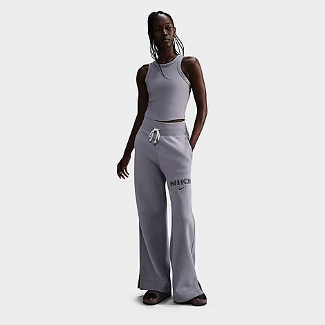 Womens Nike Sportswear Phoenix Fleece High-Waisted Wide-Leg Logo Pants product image