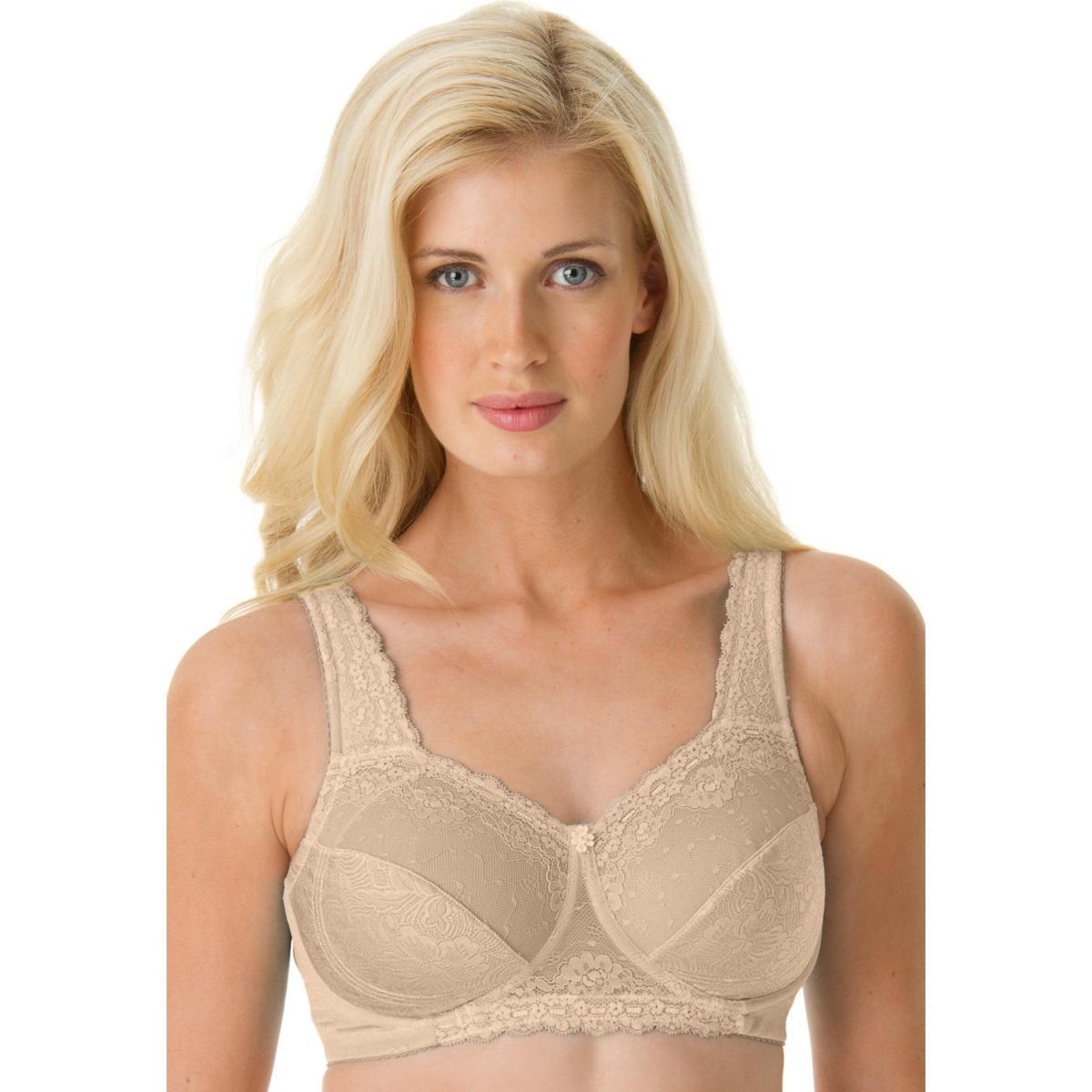 Comfort Choice Womens Side Wire Lace Bra Product Image