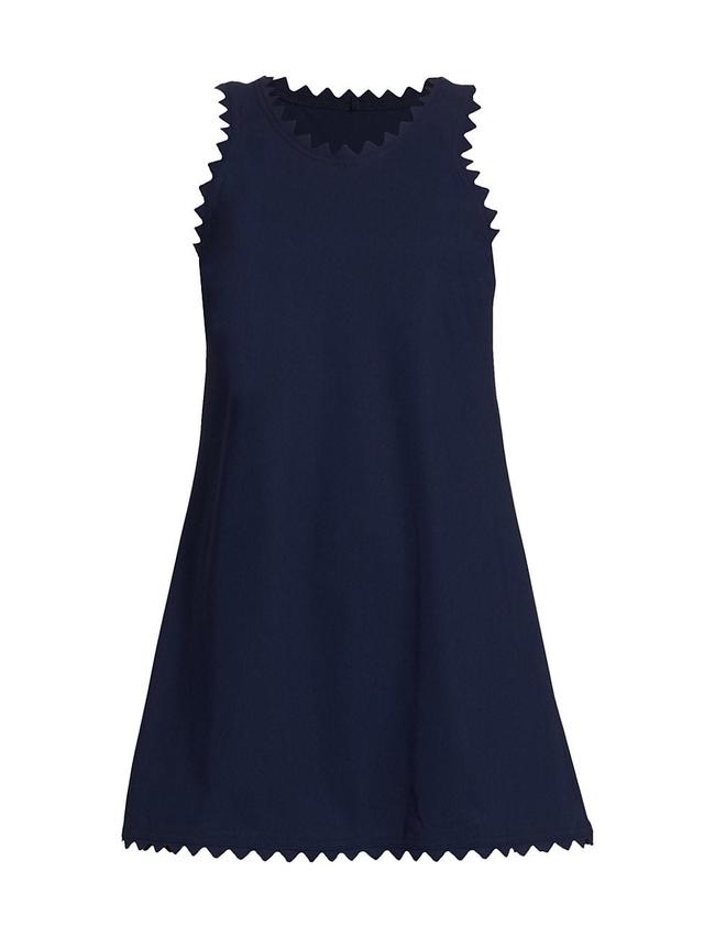 Womens Ines Scalloped A-Line Dress Product Image