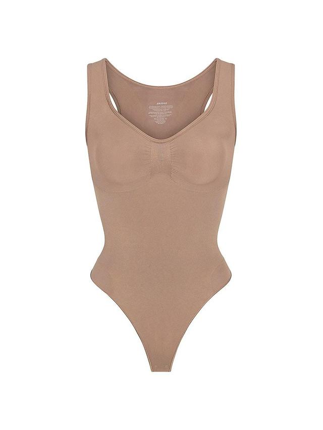 SKIMS Seamless Sculpt Scoop Neck Thong Bodysuit Product Image