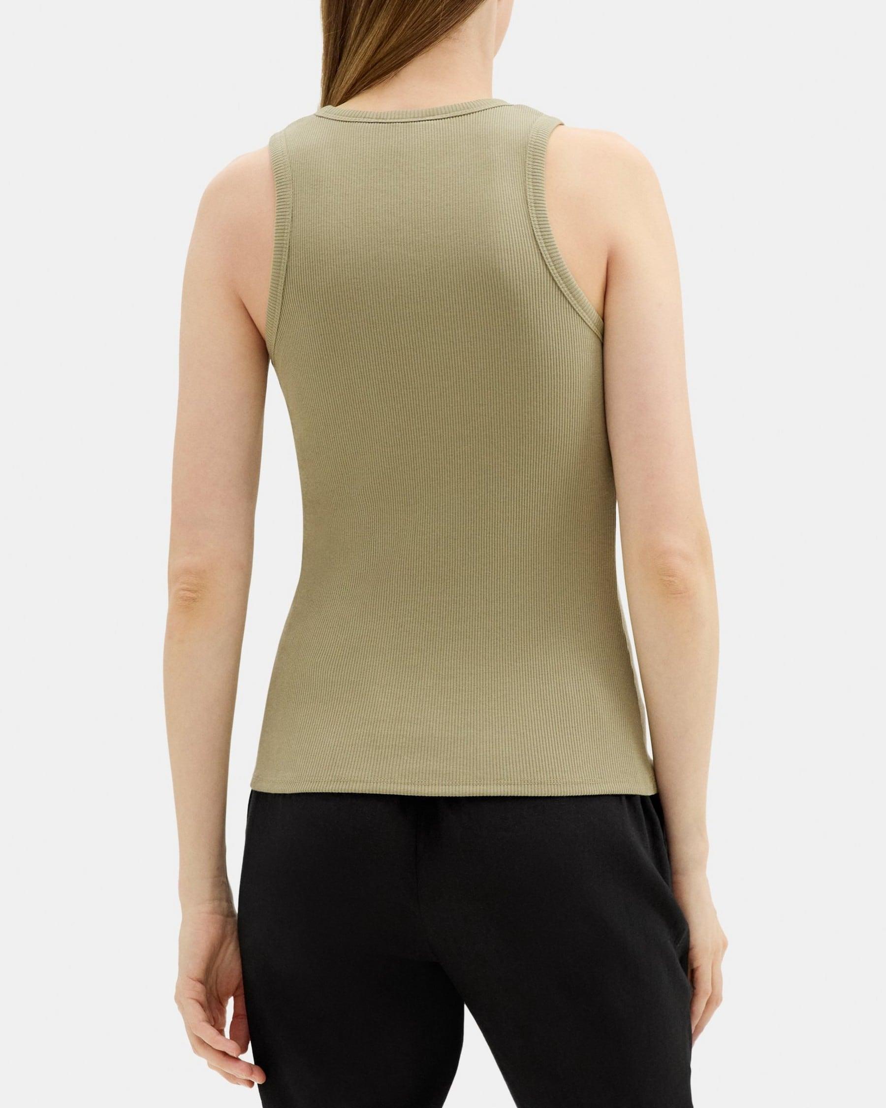 Fitted Tank in Ribbed Modal Cotton Product Image