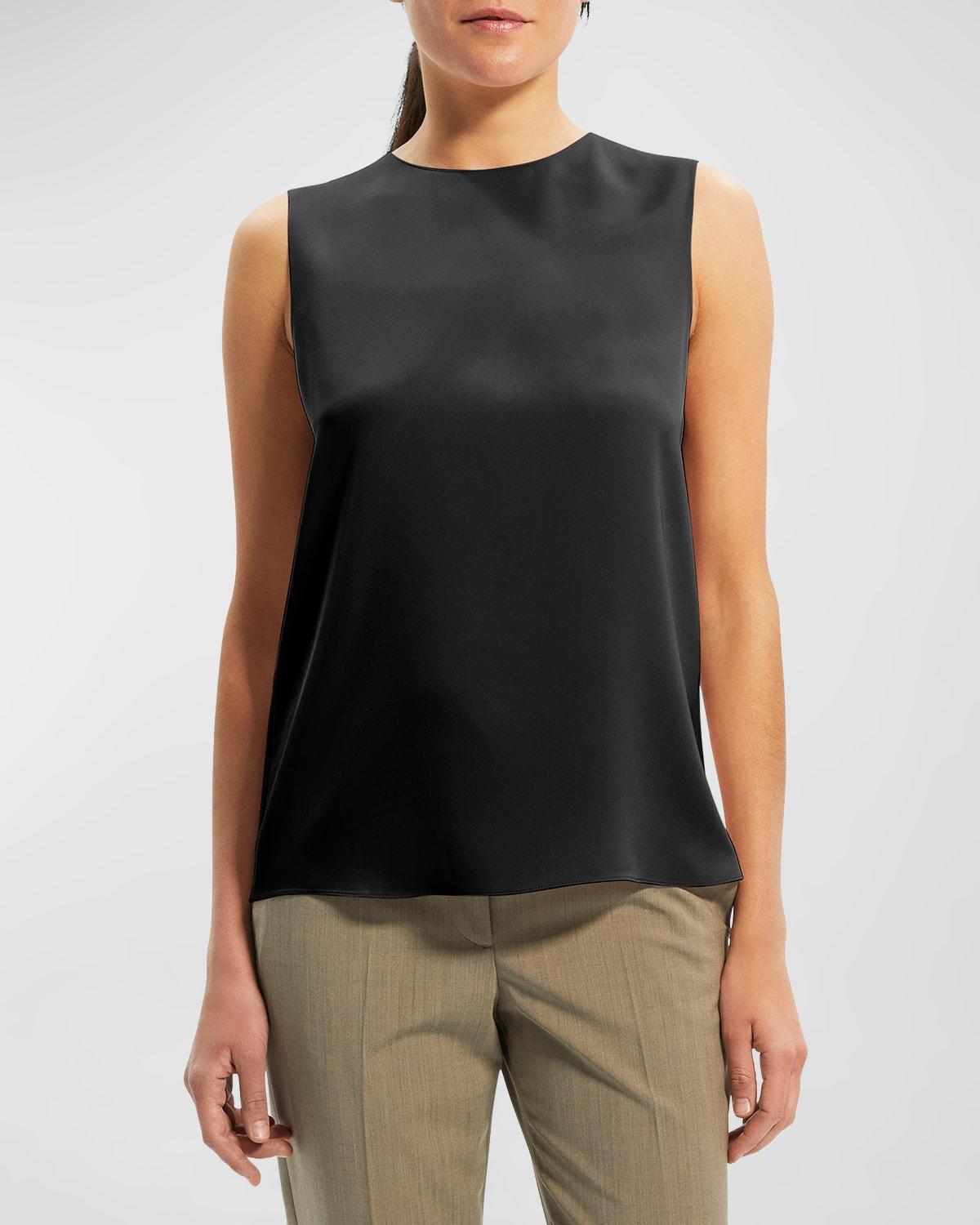 Womens Sleeveless Silk Top Product Image