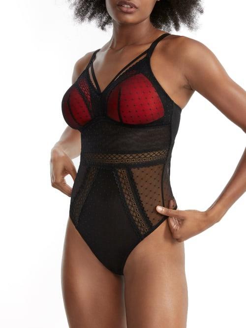 Mia Dot Mesh Wire-Free Bodysuit Product Image