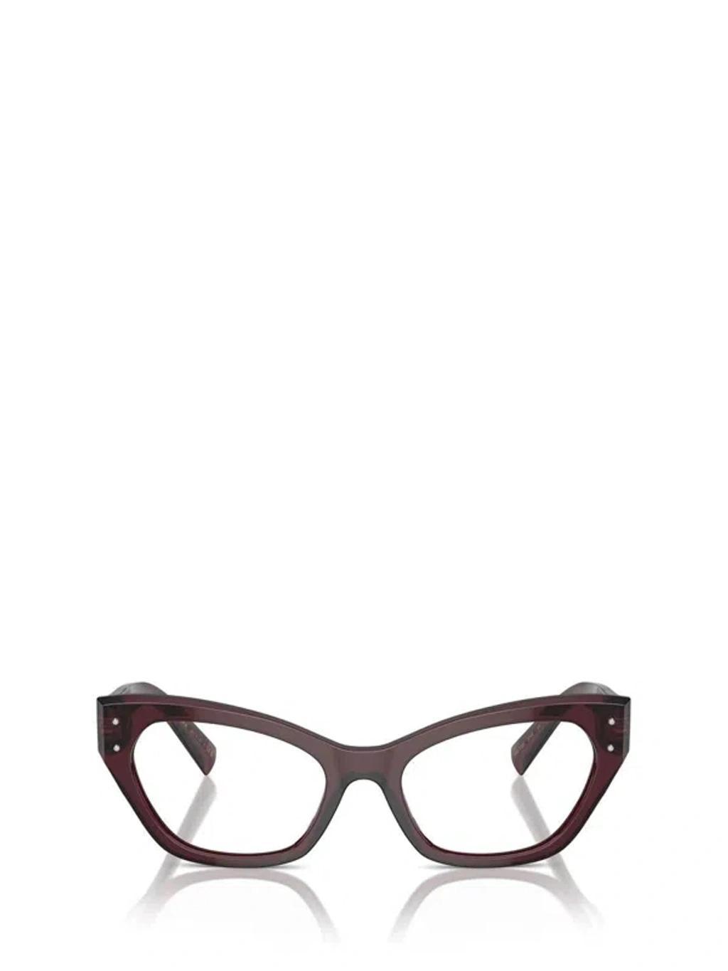 DOLCE & GABBANA Eyewear In Transparent Violet Product Image