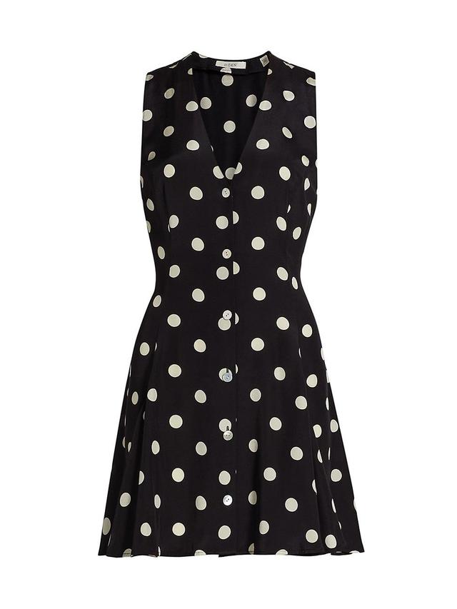 Womens Aubrey Polka Dot Minidress Product Image