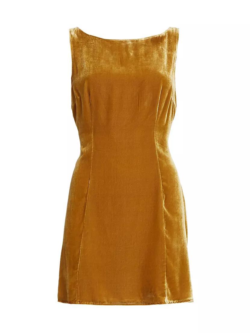 Brisbane Velvet Slip Minidress Product Image