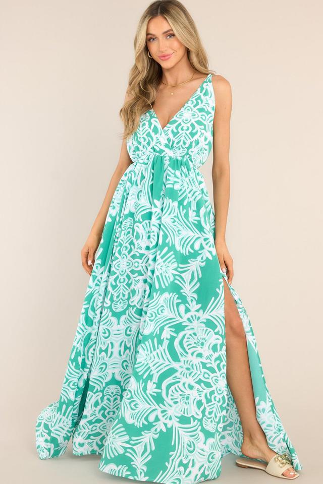 Only Clear Skies Green Maxi Dress Product Image