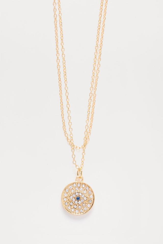 Opulent Eye Necklace - Gold Product Image