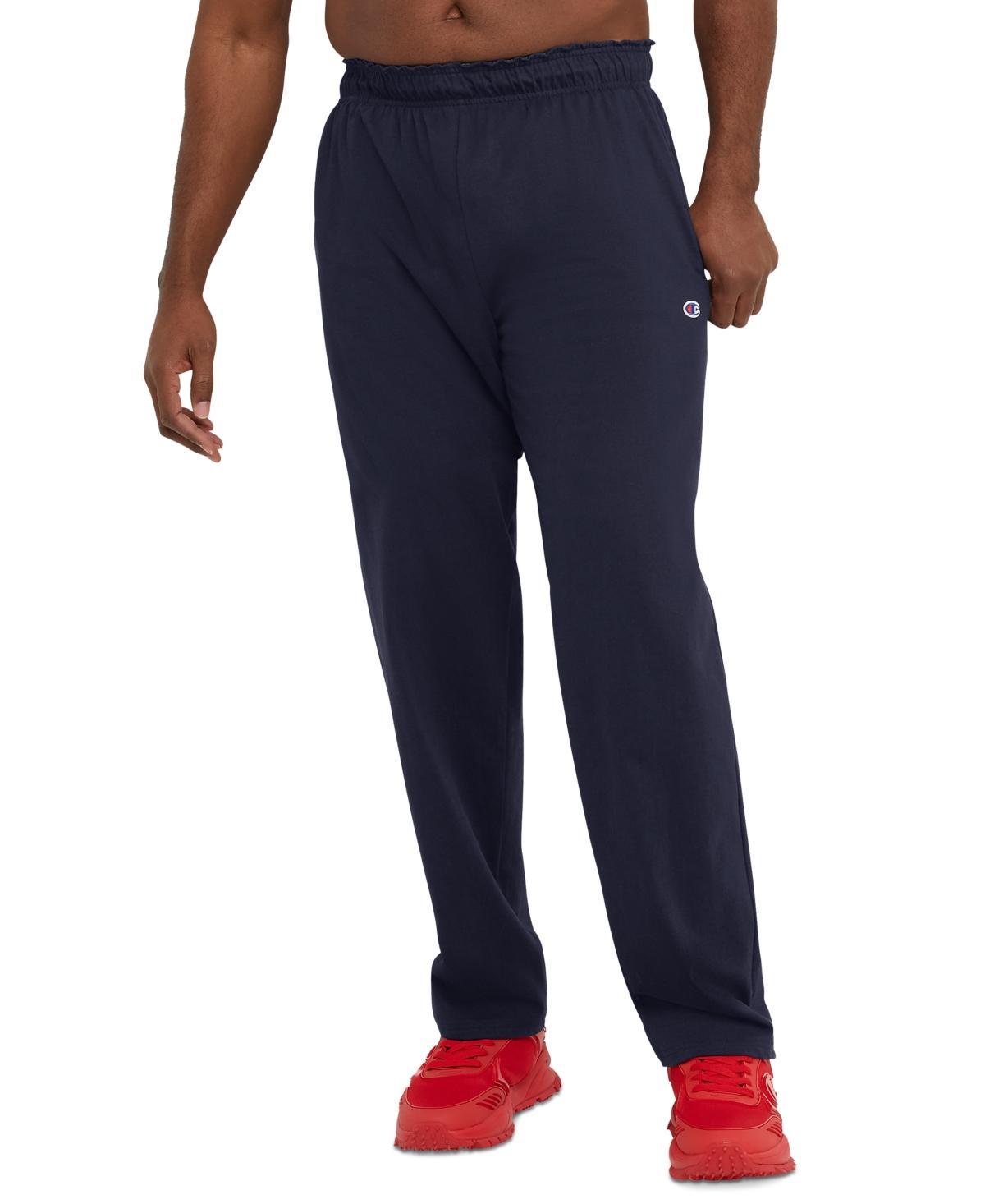 Champion Mens Big & Tall Standard-Fit Jersey-Knit Track Pants Product Image