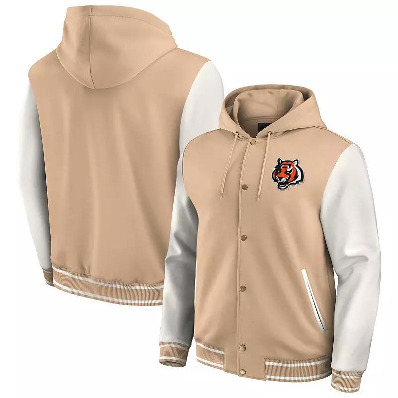 Mens Darius Rucker Collection by Fanatics Khaki New York Mets Tri-Blend Full-Snap Hoodie Baseball Jacket Product Image