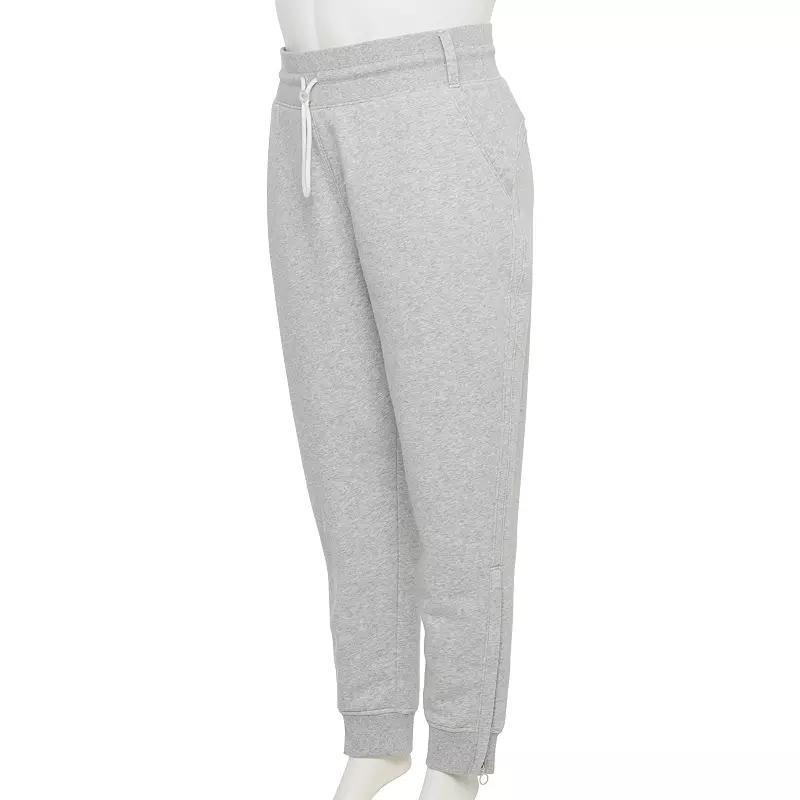 Plus Size Tek Gear Adaptive Ultrasoft Fleece Jogger, Womens Dark Frost Grey product image