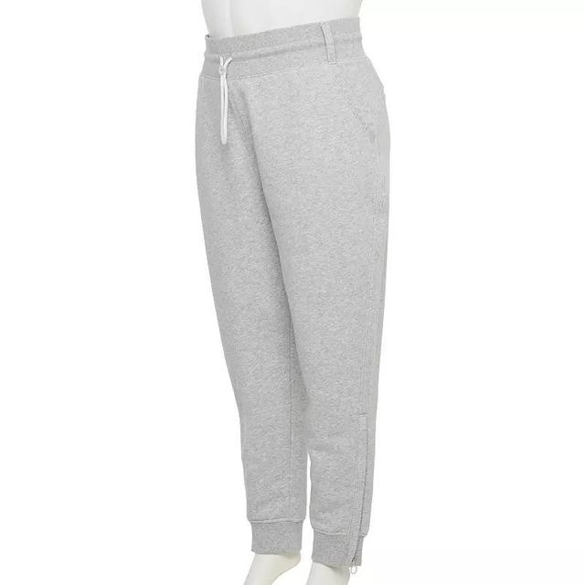 Plus Size Tek Gear Adaptive Ultrasoft Fleece Jogger, Womens Dark Frost Grey Product Image