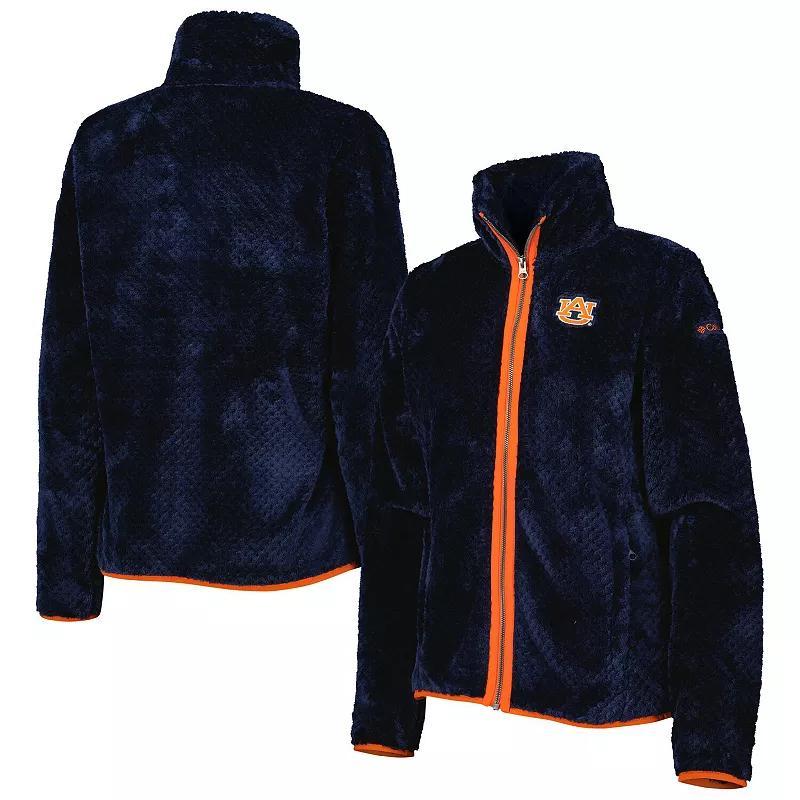 Womens Columbia Auburn Tigers Fireside II Sherpa Full-Zip Jacket Blue Product Image