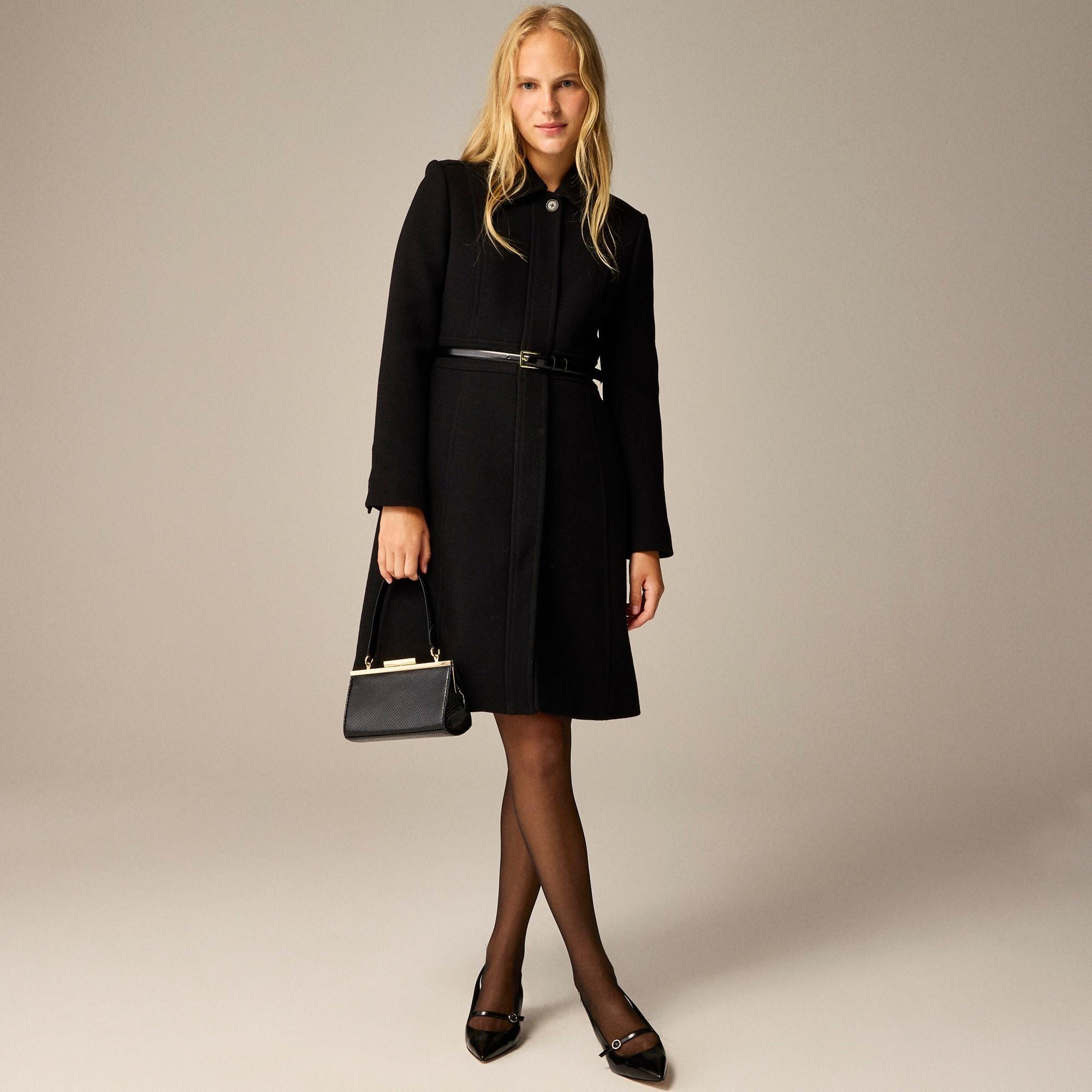 New lady day topcoat in Italian double-cloth wool blend Product Image