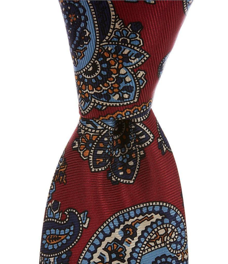 Cremieux Big & Tall Paisley Print 3 1/4#double; Woven Silk Tie Product Image