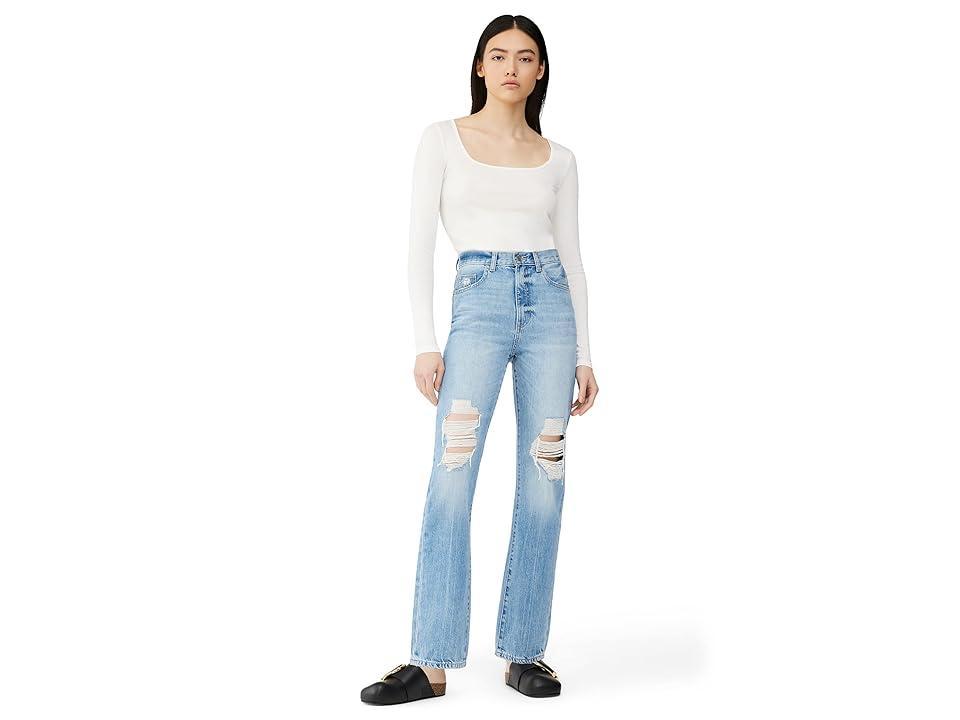 DL1961 Emilie Straight in Voyage Distressed (Voyage Distressed) Women's Jeans product image