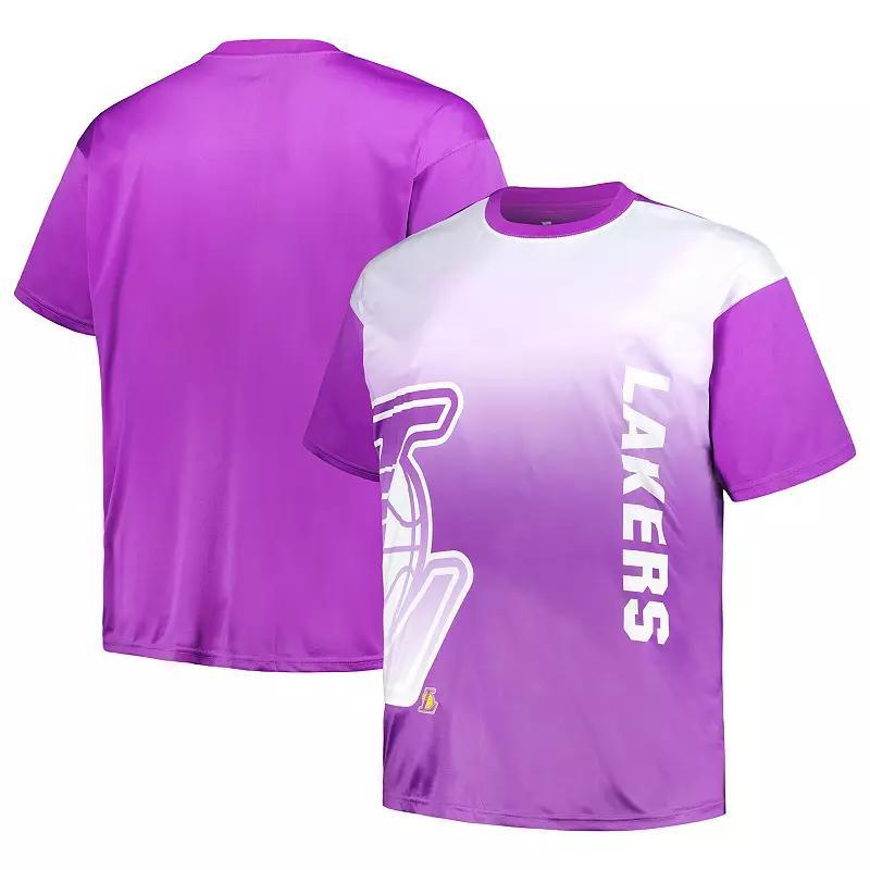 Mens Los Angeles Lakers Big & Tall Sublimated T-Shirt Product Image