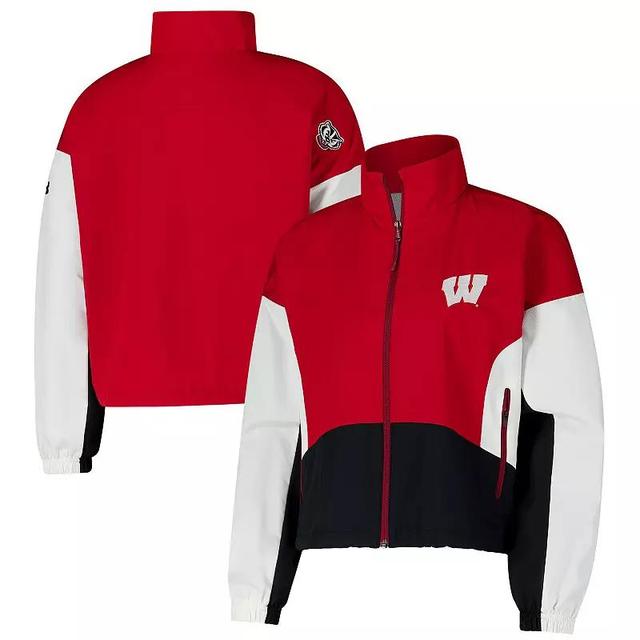 Womens Under Armour Wisconsin Badgers Gameday Stretch Woven Performance Full-Zip Jacket Product Image