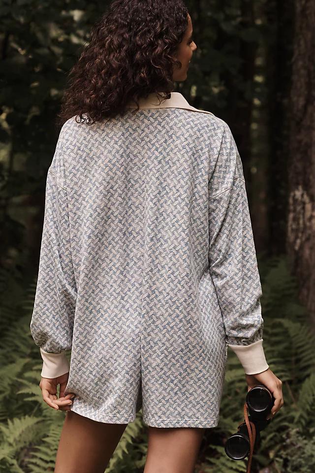 By Anthropologie Waffle Cocoon Romper Product Image