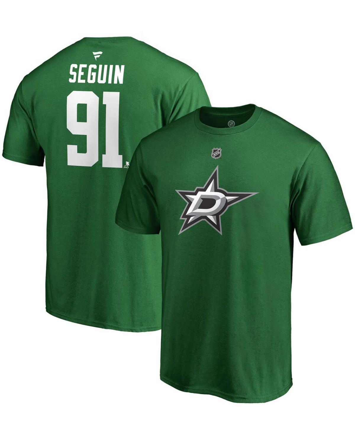 Mens Fanatics Branded Tyler Seguin Kelly Green Dallas Stars Team Authentic Stack Name & Number T-Shirt Product Image