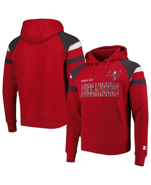 Mens Starter Tampa Bay Buccaneers Draft Fleece Raglan Pullover Hoodie Product Image