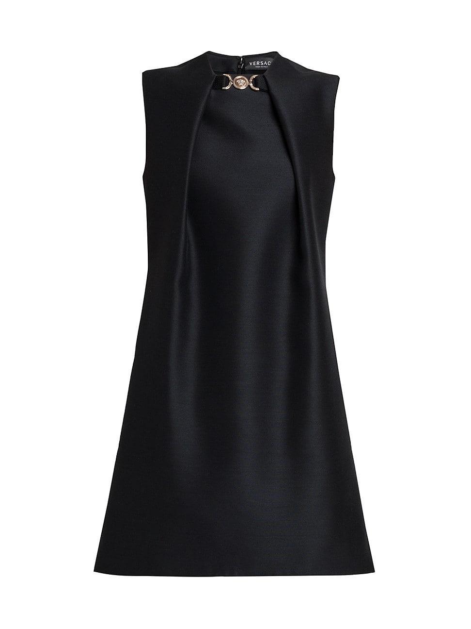 Womens Sculptural Wool-Blend Minidress Product Image