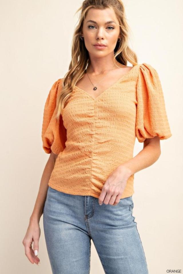 V Neck Short Sleeve Top Product Image