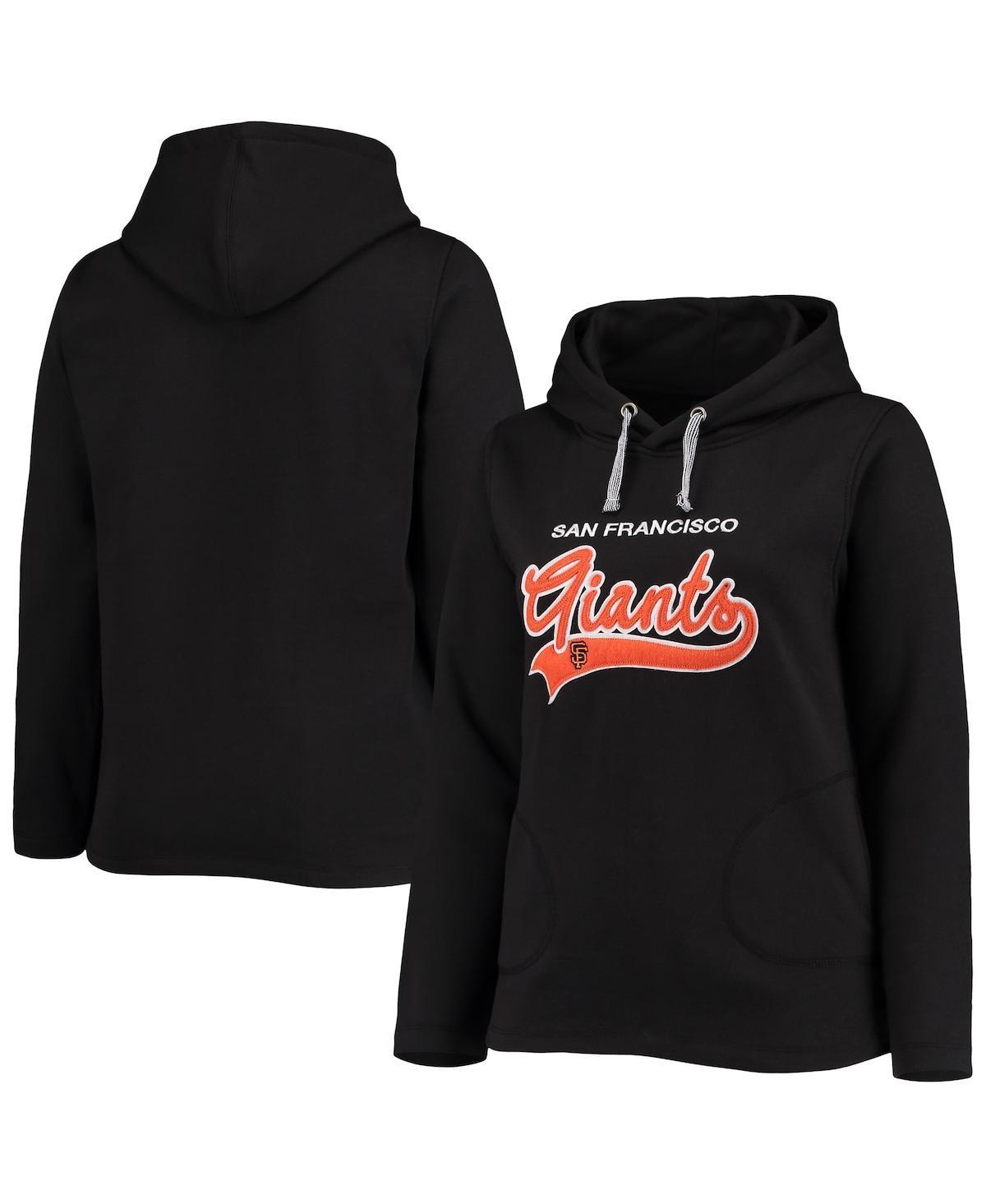 Womens Soft as a Grape San Francisco Giants Plus Size Side Split Pullover Hoodie Product Image