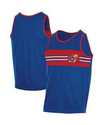 Mens Champion Royal Kansas Jayhawks Colorblock Tank Top Product Image