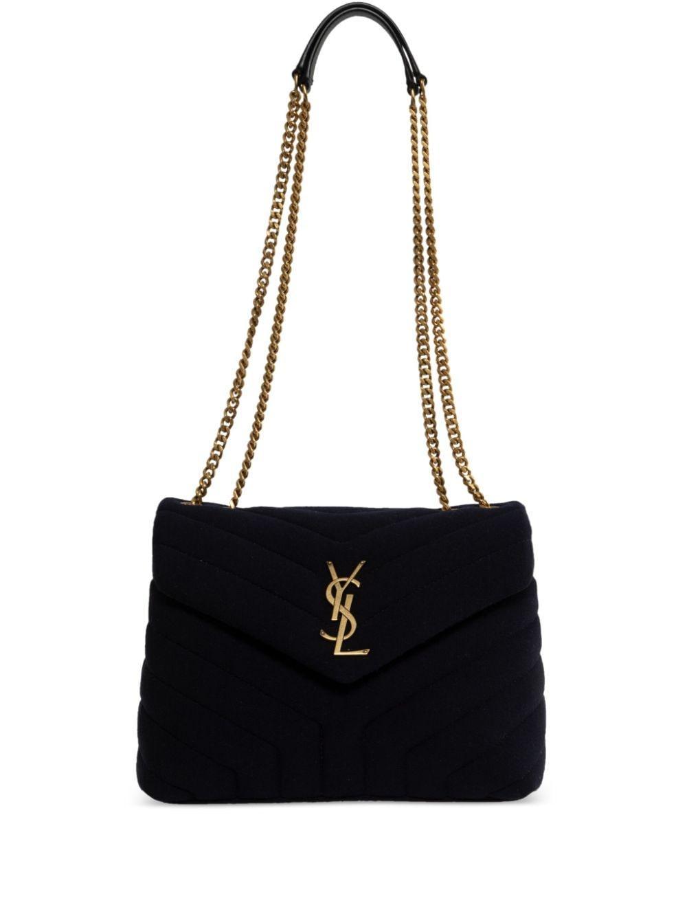 Small Loulou Shoulder Bag In Nero Product Image