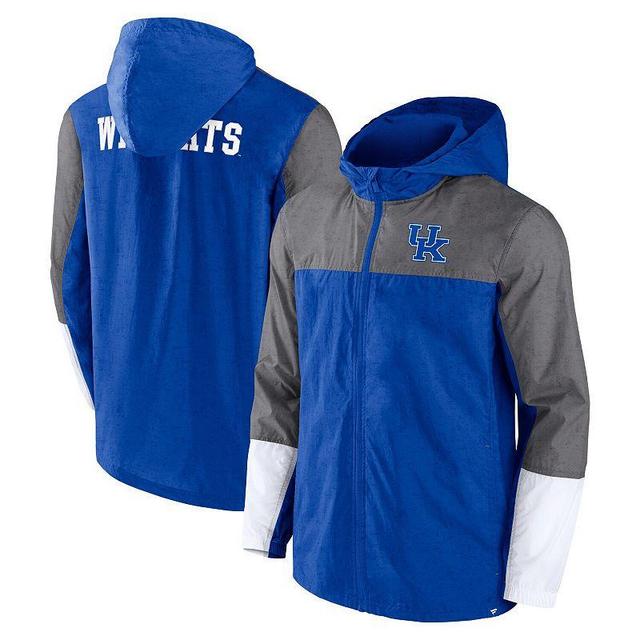 Mens Fanatics Branded Royal/Gray Kentucky Wildcats Game Day Ready Full-Zip Jacket Product Image