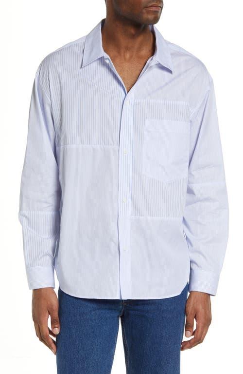 Frame Mens Mixed Striped Shirt - Blue Product Image