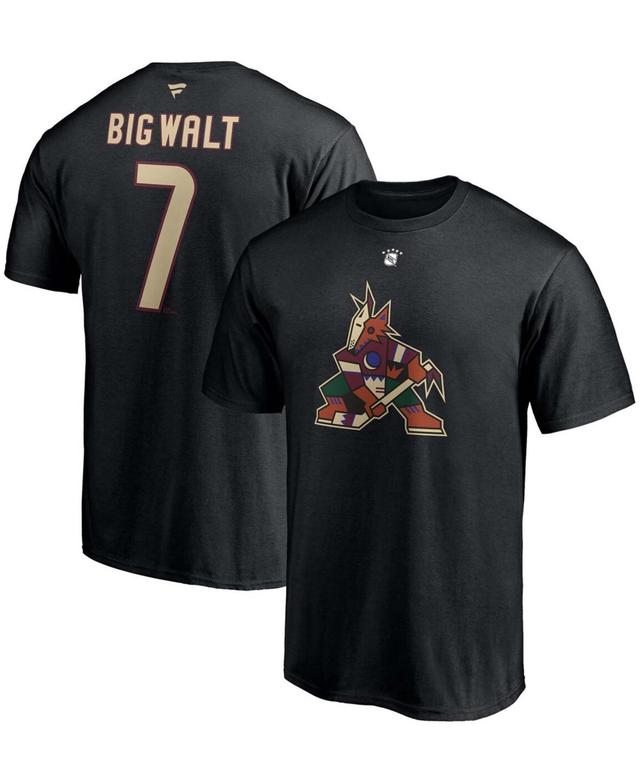 Mens Fanatics Branded Keith Tkachuk Black Arizona Coyotes Authentic Stack Retired Player Nickname & Number T-Shirt Product Image