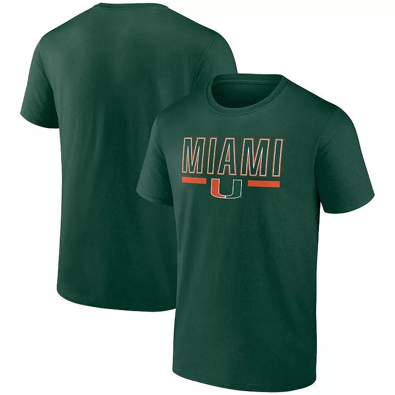 Mens Profile Green Miami Hurricanes Big and Tall Team T-shirt Product Image