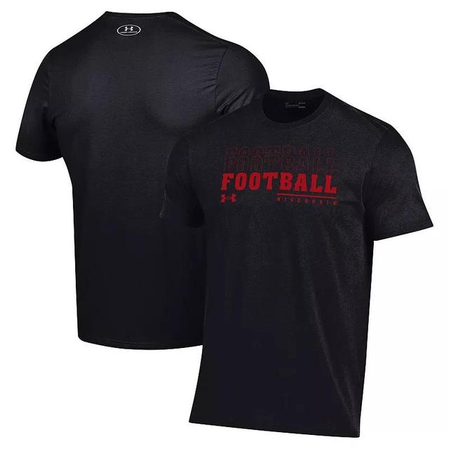 Mens Under Armour Wisconsin Badgers 2024 Sideline Football Performance T-Shirt Product Image