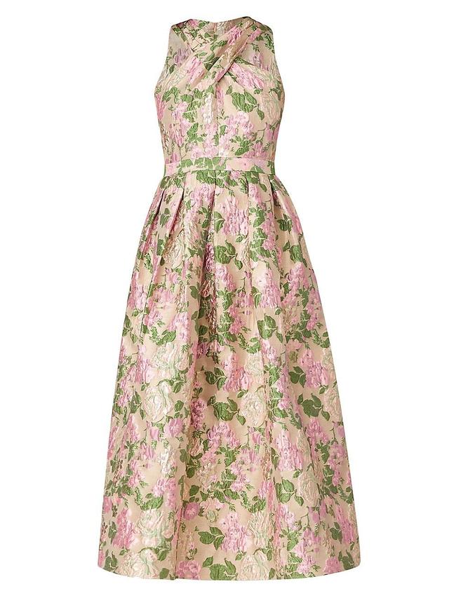 Womens Ivanna Floral Sleeveless Midi-Dress Product Image