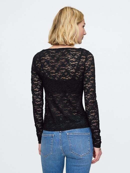 Sheer Lace Top Product Image