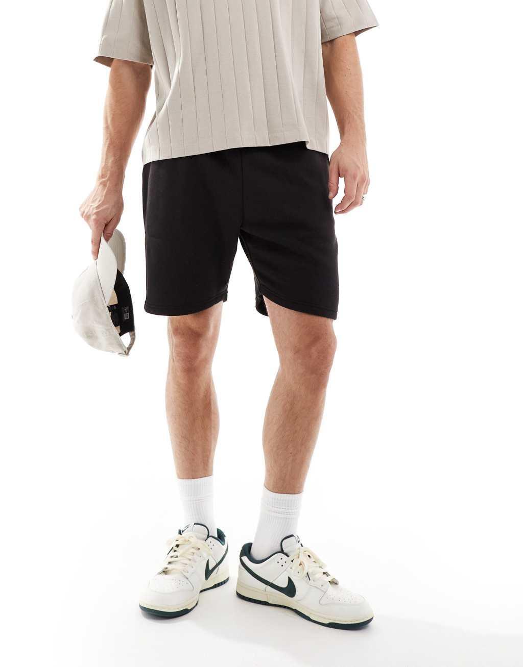 DTT jersey shorts in black Product Image