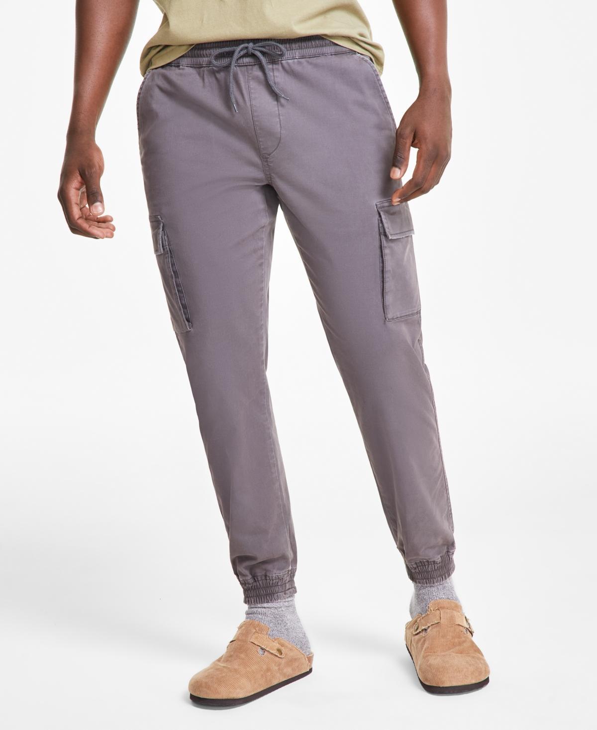 Sun + Stone Mens Garment-Dyed Cargo Jogger Pants, Created for Macys Product Image