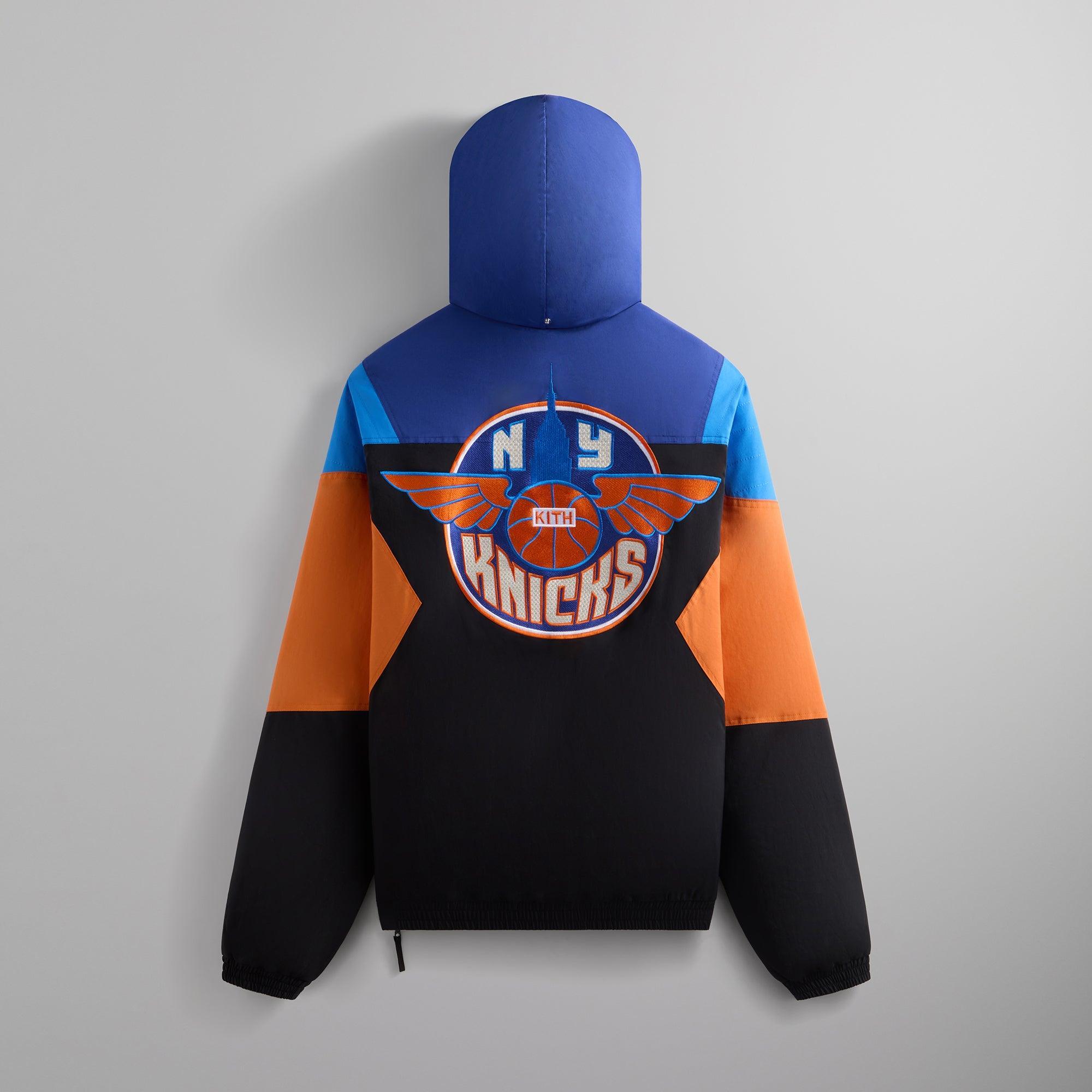 Kith for the New York Knicks Wings Quarter Zip Anorak - Black Male Product Image