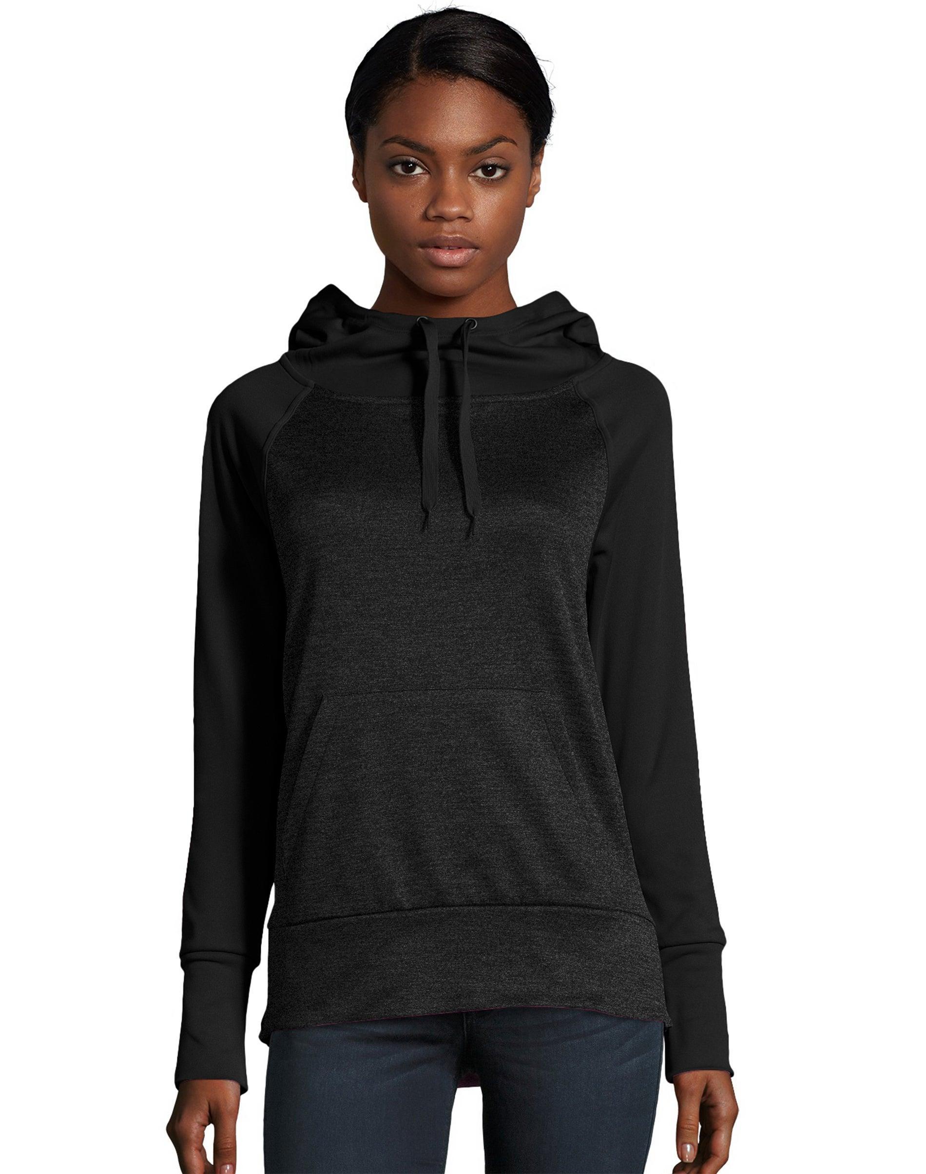 Hanes Sport Womens Performance Fleece Hoodie Fresh Berry/Fresh Berry Heather M Product Image