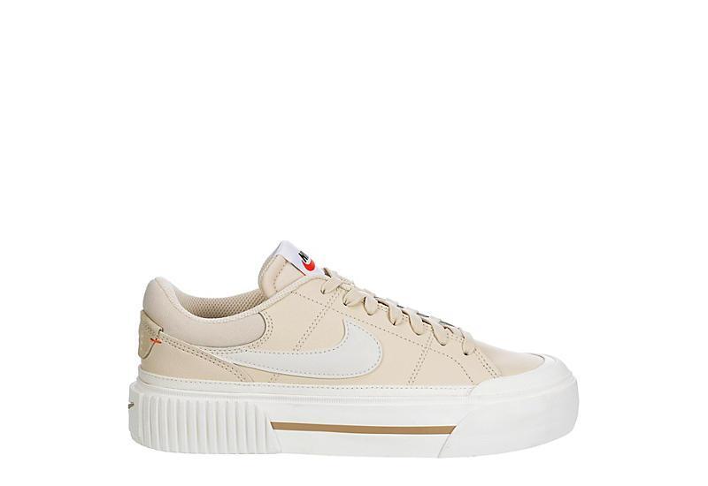 Nike Womens Court Legacy Lift Platform Casual Sneakers from Finish Line - White Product Image