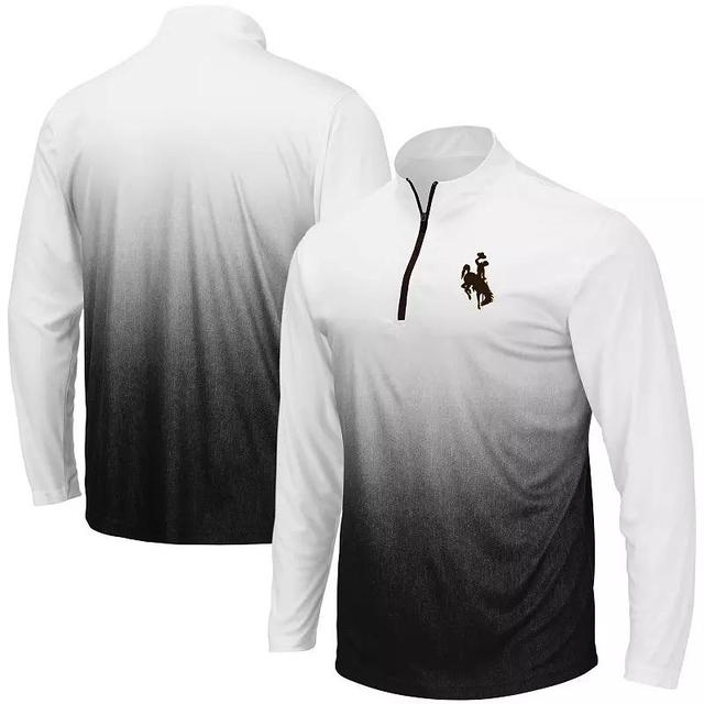 Mens Colosseum Gray ECU Pirates Magic Team Logo Quarter-Zip Jacket Product Image