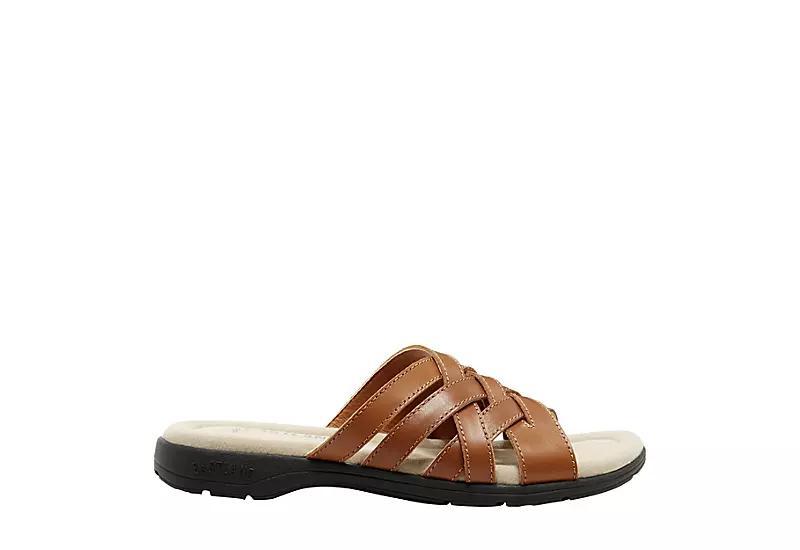 Eastland Womens Hazel Slide Sandal -NAVY NUBUC Product Image