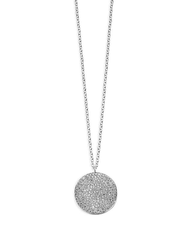 Ippolita Sterling Silver Stardust Diamond Large Flower Disc Pendant Necklace, 16-18 Product Image