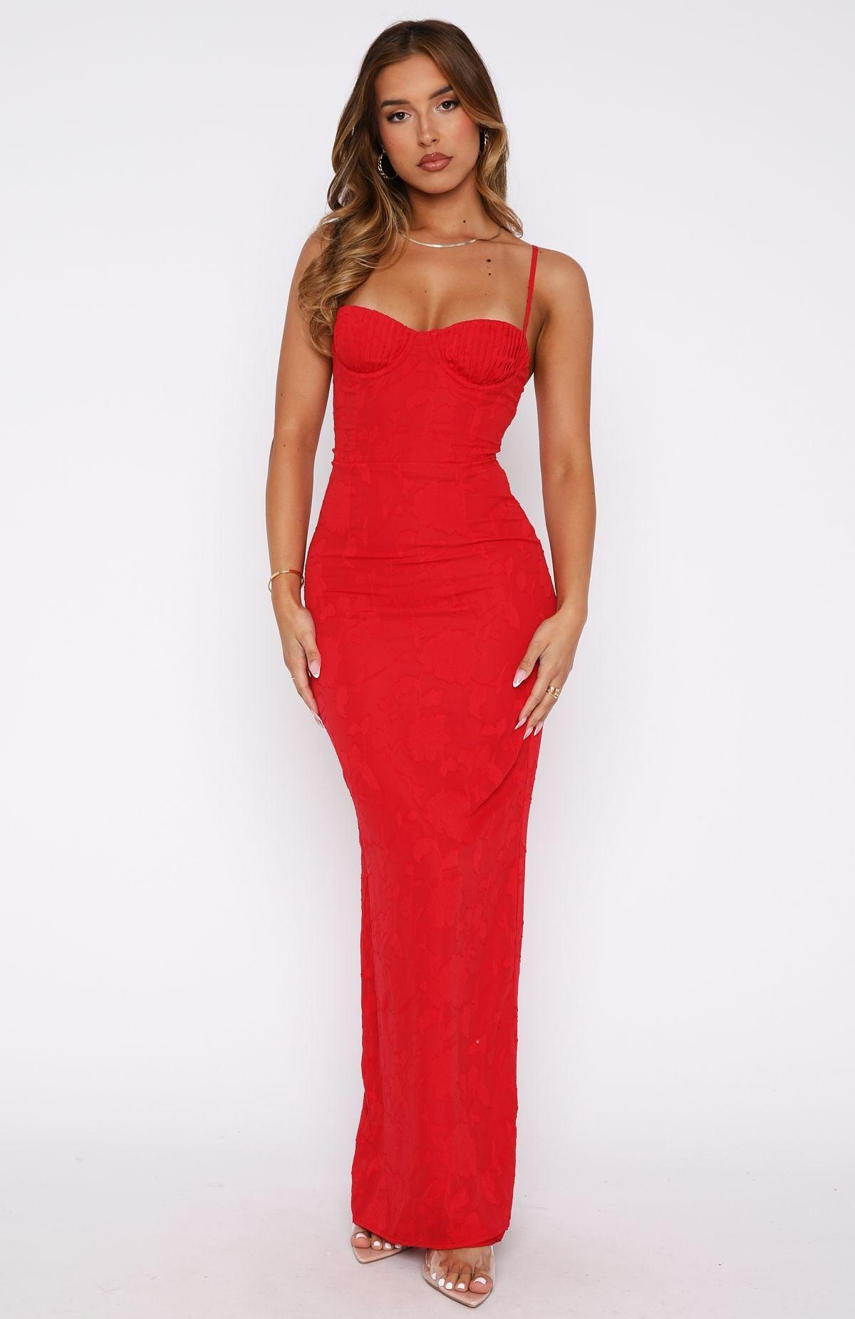 Poppy Dream Maxi Dress Red Product Image