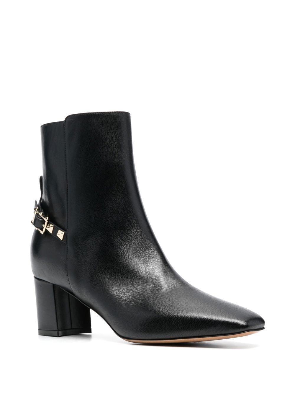 Rockstud Stiefeletten In Black Product Image