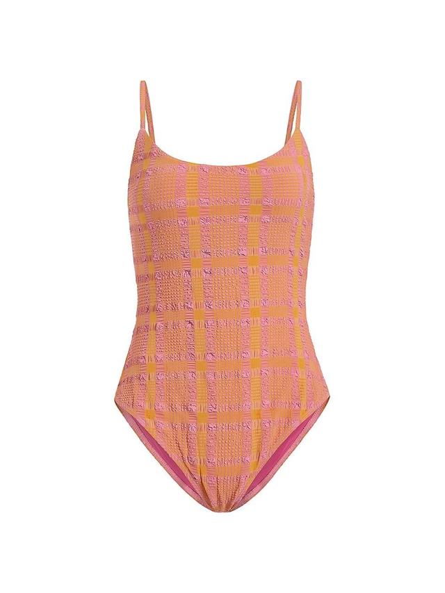 Womens Amalfi Gingham One-Piece Swimsuit Product Image