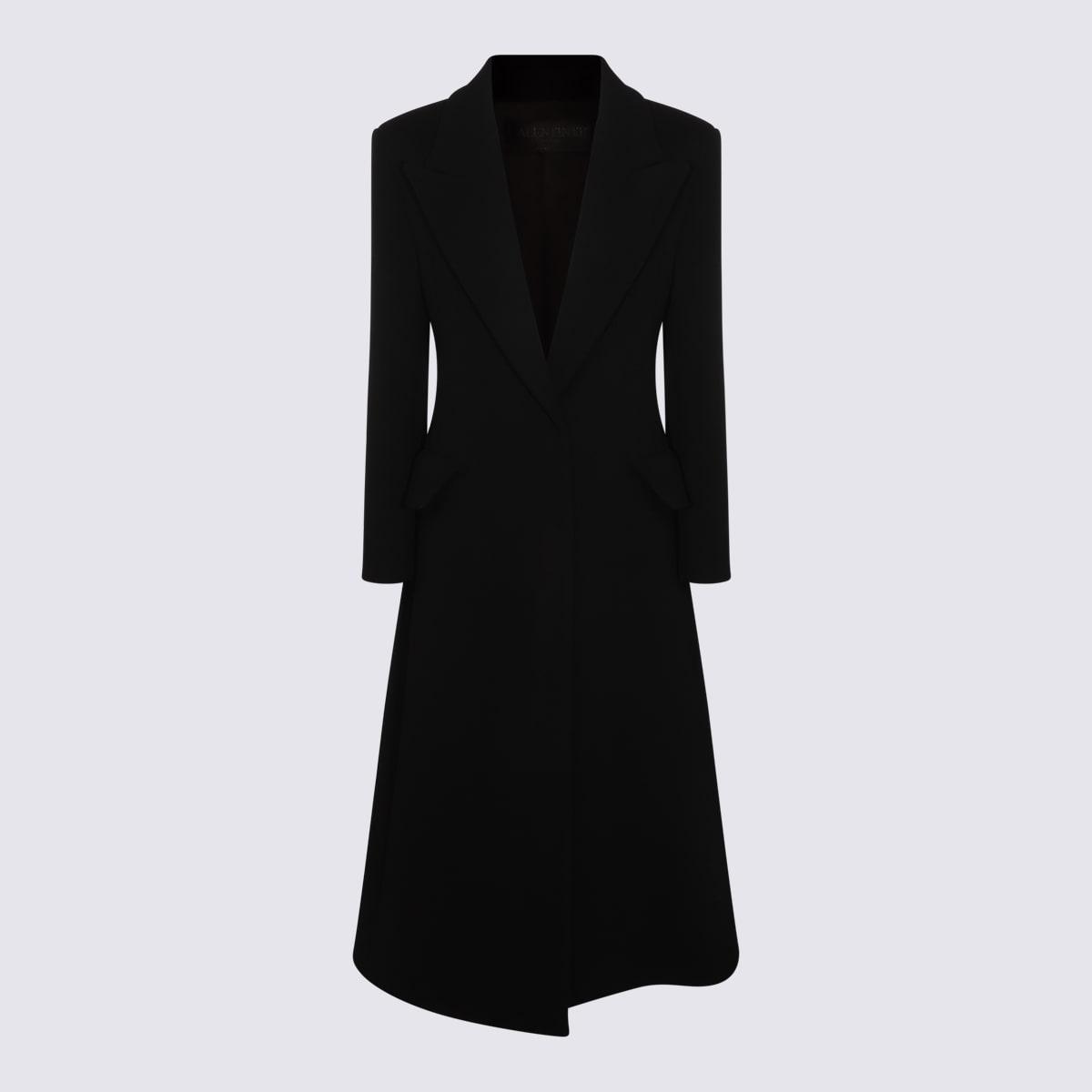 VALENTINO Manteau En Compact Coat Femme Noir 46 In Black Product Image